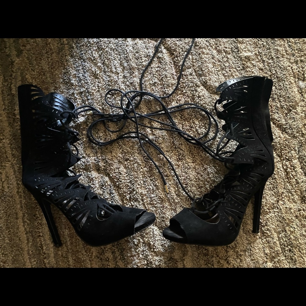 Lace up heels